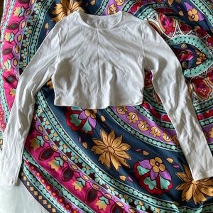 small white crop top